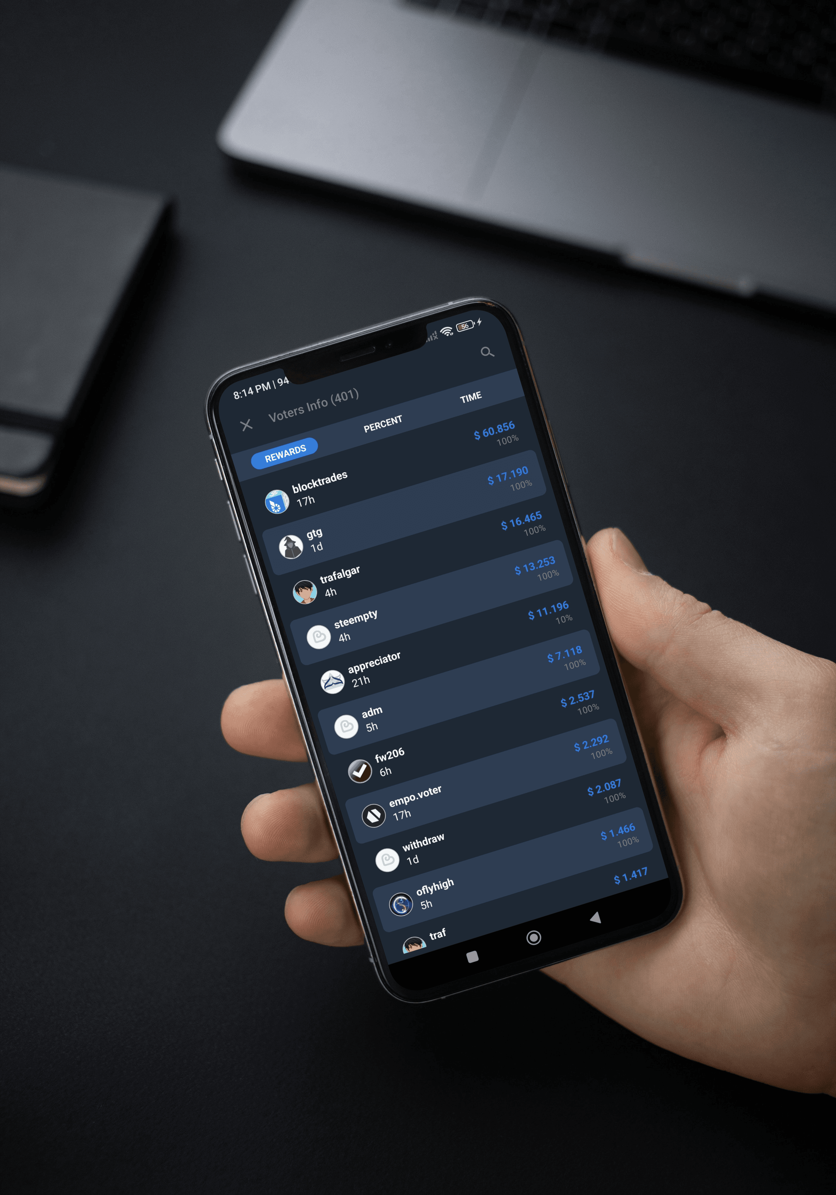 Onboarding screens