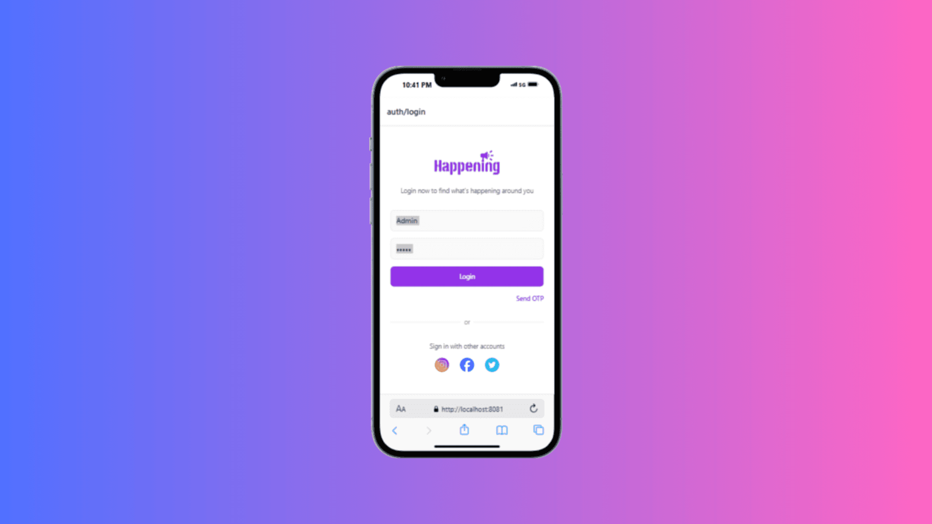 Happening - Events Booking