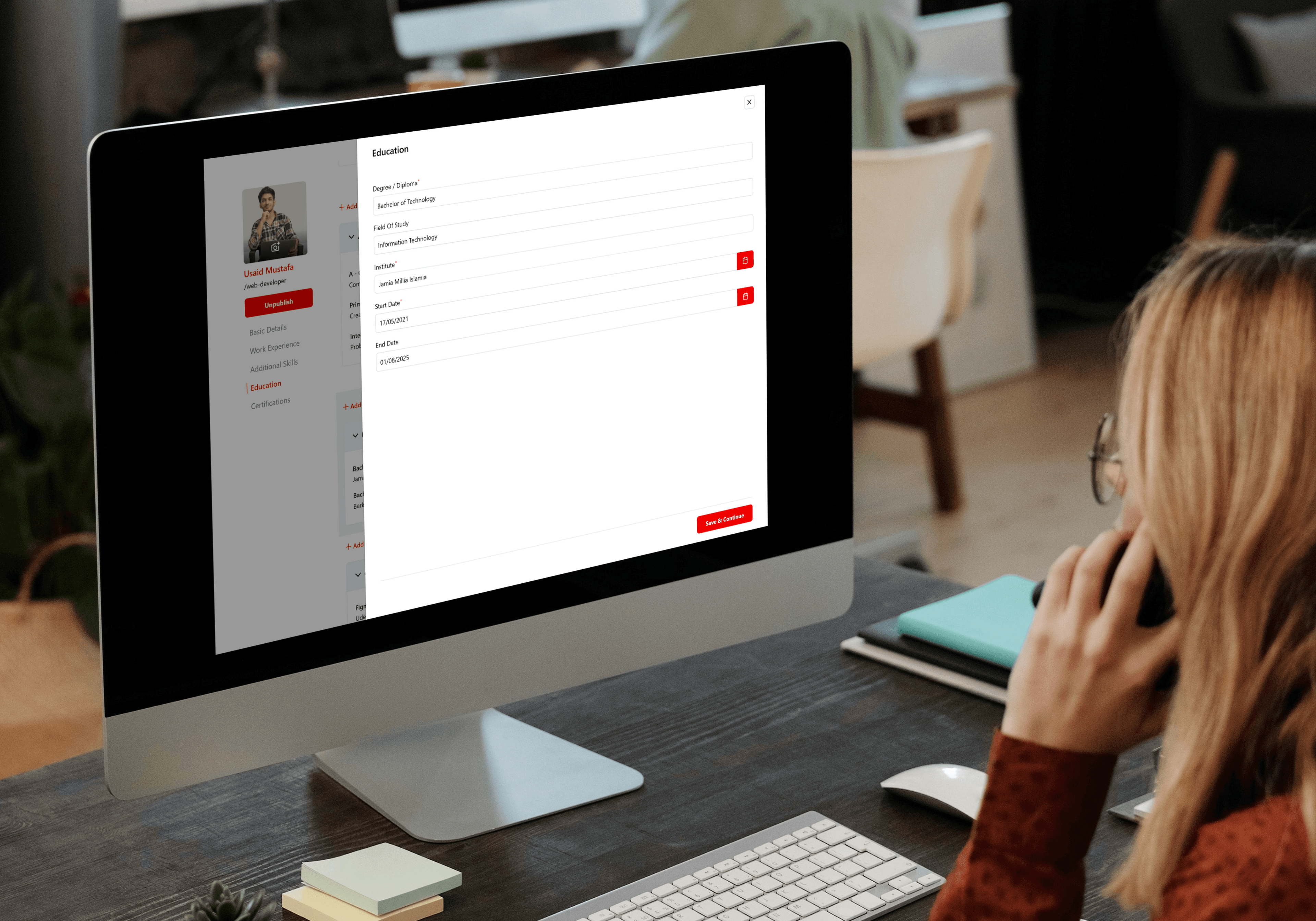 project listing