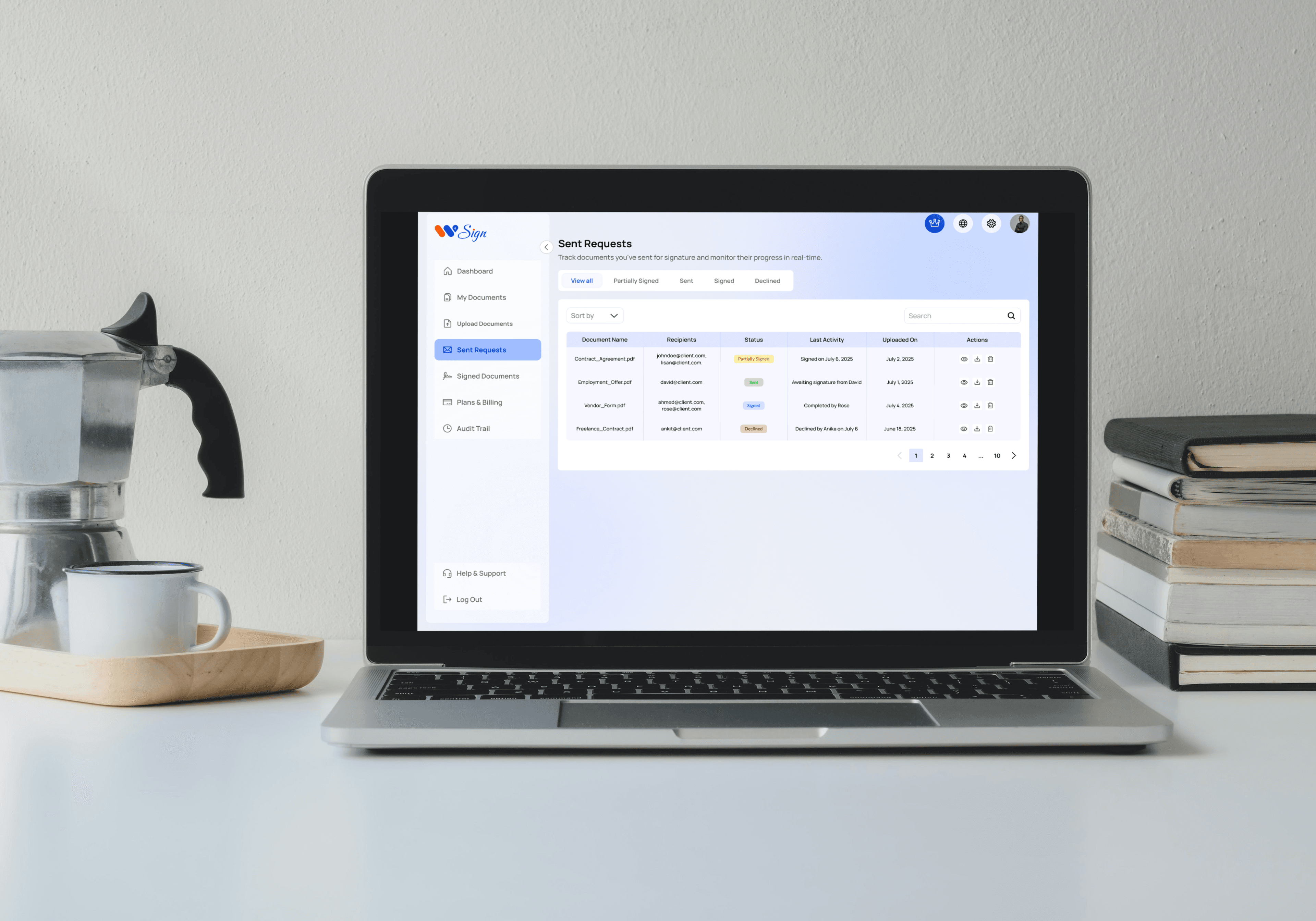 Document Status Tracking
