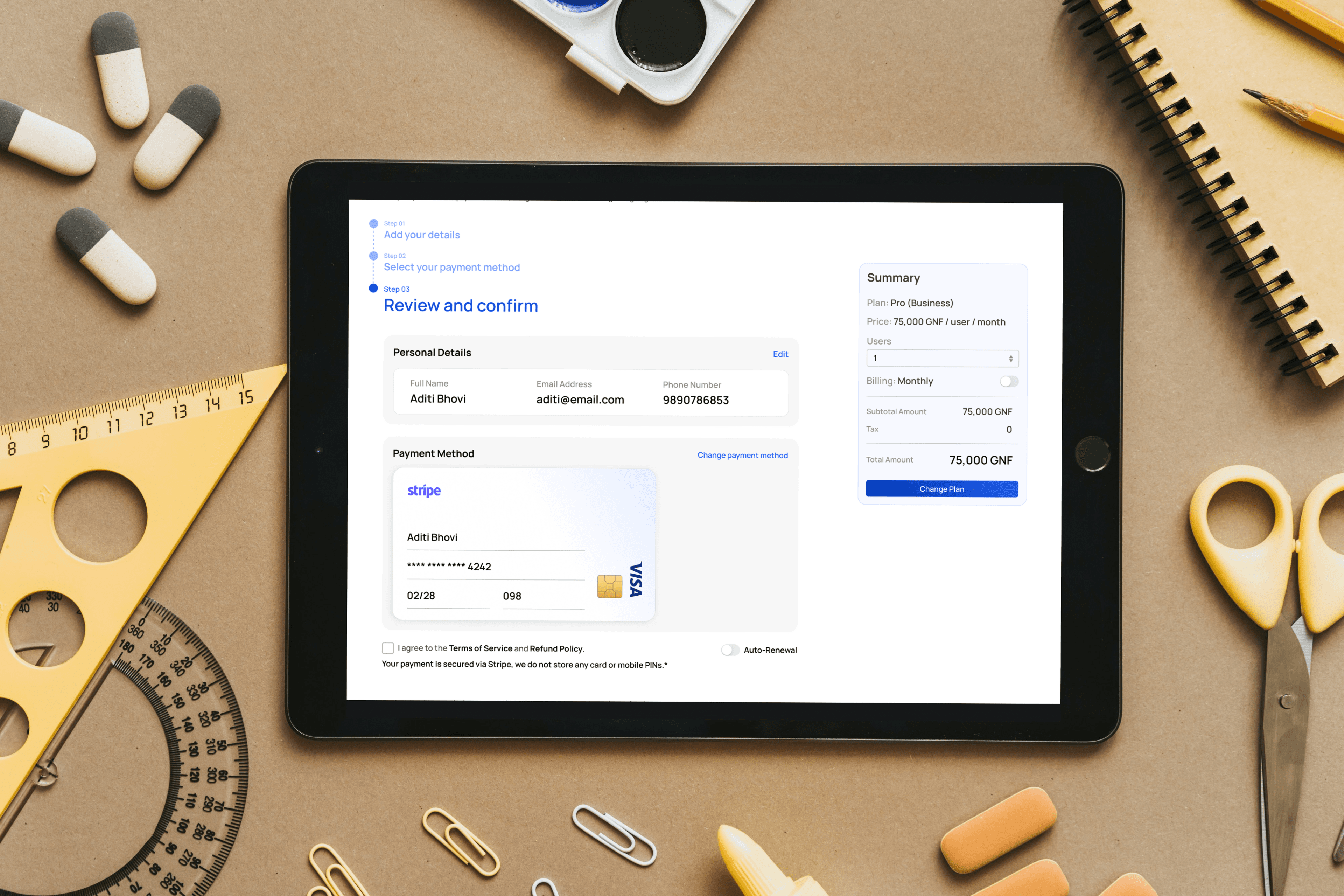 Team Management Interface
